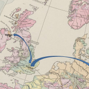 Kartenausschnitt: Berghaus' physikalischer Atlas. - Gotha, 1886. Signatur: 2" Kart. W 183-1